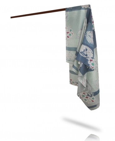 Палантин Женский SN40-JAPONAIS/BLEU